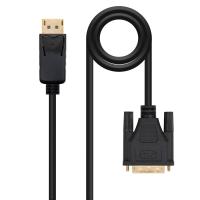 Nanocable 10.15.4501 video cable adapter 1 m DisplayPort DVI Black