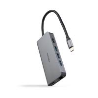 Nanocable 10.16.4609 laptop dock/port replicator Wired USB 3.2 Gen 1 (3.1 Gen 1) Type-C Grey