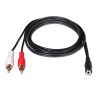 Nanocable 10.24.1301 audio cable 1.5 m 2 x RCA 3.5mm Black