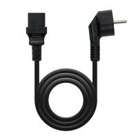 Nanocable Power cable, CEE7/M-C13/F, Black, 2 m