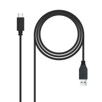 Nanocable USB 3.1 cable Gen2 10Gbps 3A, type USB-C/M-A/M, black, 0.5m