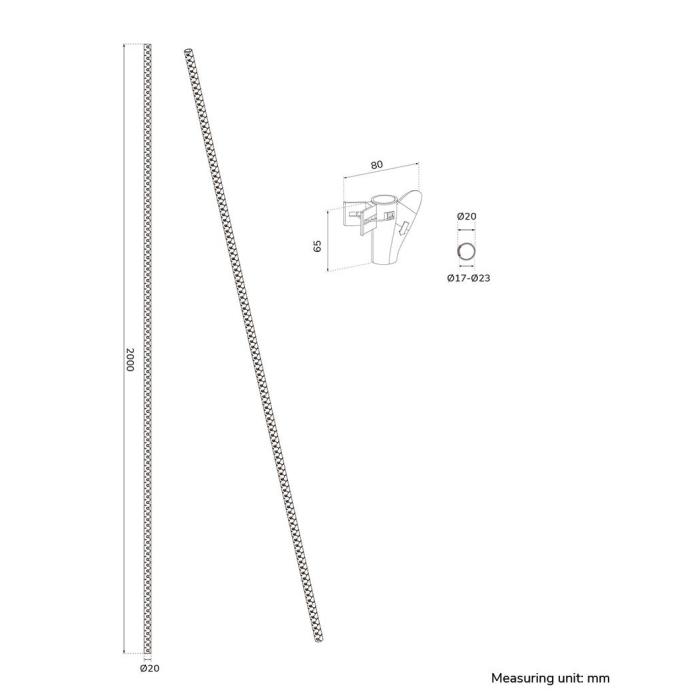 Neomounts ADS06-141BL Cable sleeve - for 1-4 cables - universal — image 18 of 18