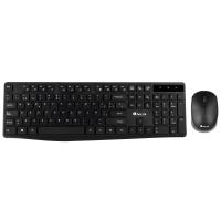 NGS Allure Kit, QWERTY, ES keyboard Mouse included Universal RF Wireless Spanish Black