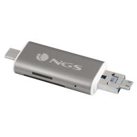 NGS ALLYREADER card reader USB/Micro-USB Grey, White
