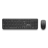 NGS SERENITY KIT (QUERTY, ES) keyboard Mouse included Universal RF Wireless QWERTY Spanish Black
