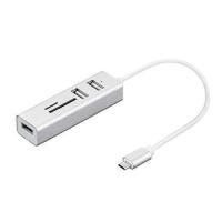 Nilox NX090301141 laptop dock/port replicator USB 3.2 Gen 1 (3.1 Gen 1) Type-C Silver