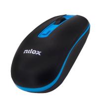 Nilox WIRELESS BLACK/BLUE 1000 DPI mouse Wi-Fi Optical 1600 DPI