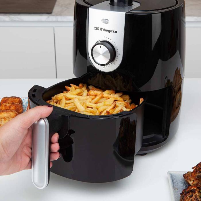 Orbegozo FDR 27 fryer Single 2.5 L Stand-alone 1200 W Hot air fryer Black, Grey — image 4 of 9