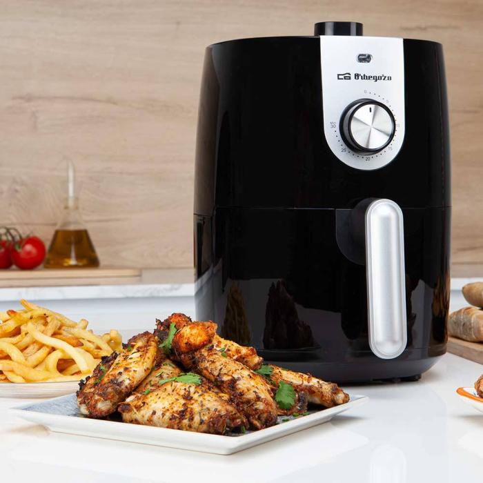 Orbegozo FDR 27 fryer Single 2.5 L Stand-alone 1200 W Hot air fryer Black, Grey — image 3 of 9