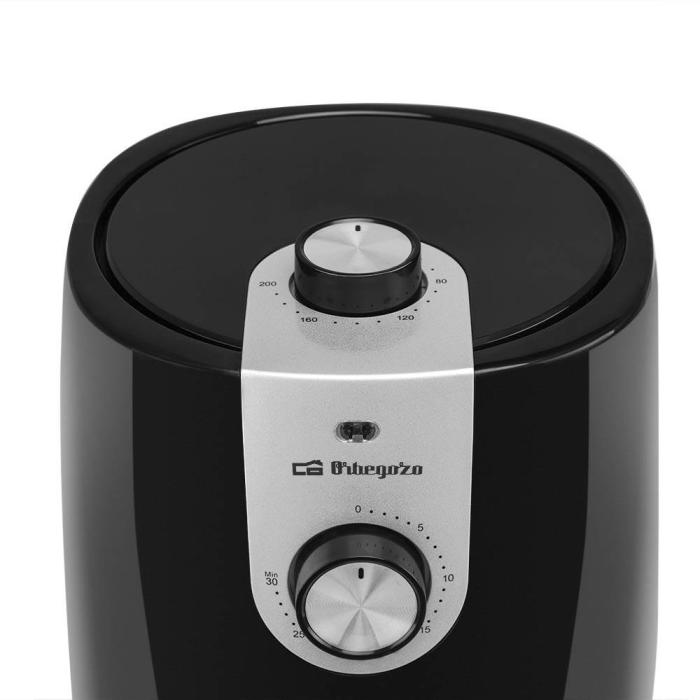 Orbegozo FDR 27 fryer Single 2.5 L Stand-alone 1200 W Hot air fryer Black, Grey — image 7 of 9