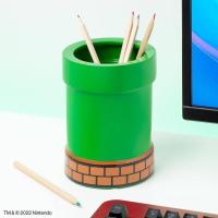 Paladone Super Mario Pipe Plant and Pen Pot pen/pencil holder Ceramic Green, Orange