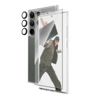 PanzerGlass ® 3-in-1 Protection Pack Samsung Galaxy S24 Ultra | Ultra-Wide Fit w. EasyAligner