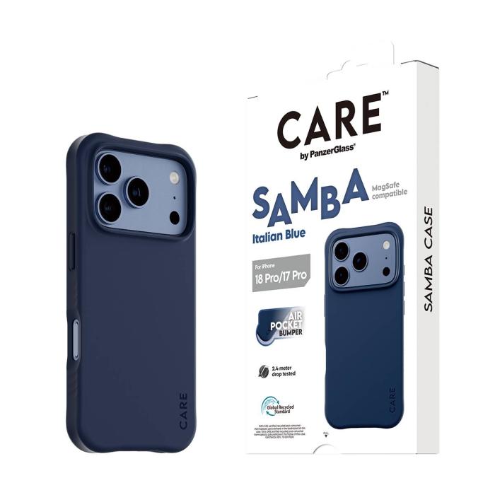 PanzerGlass CARE™ by ® Samba Case Italian Blue w. MagSafe iPhone 18 Pro | 17 Pro — image 12 of 12