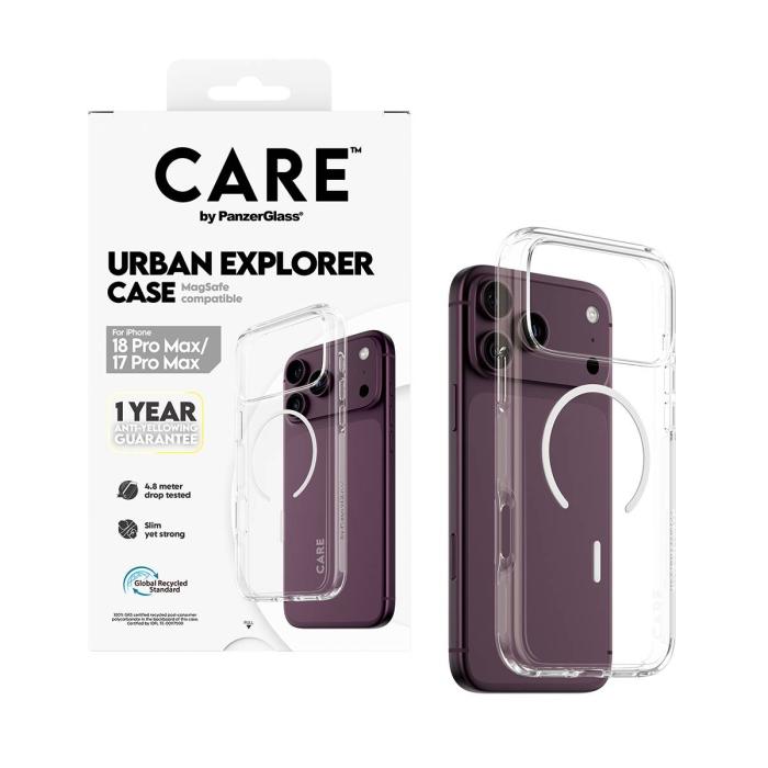 PanzerGlass CARE™ by ® Urban Explorer Case Transparent w. White Magsafe iPhone 18 Pro Max | 17 Pro Max — image 5 of 12