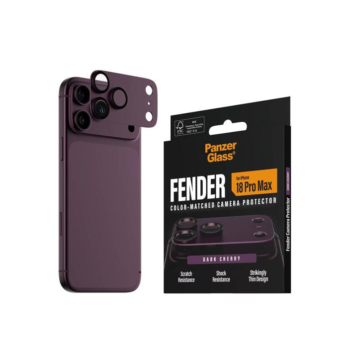 PanzerGlass ® Fender Camera Lens Protector Dark Cherry iPhone 18 Pro Max — image 12 of 12
