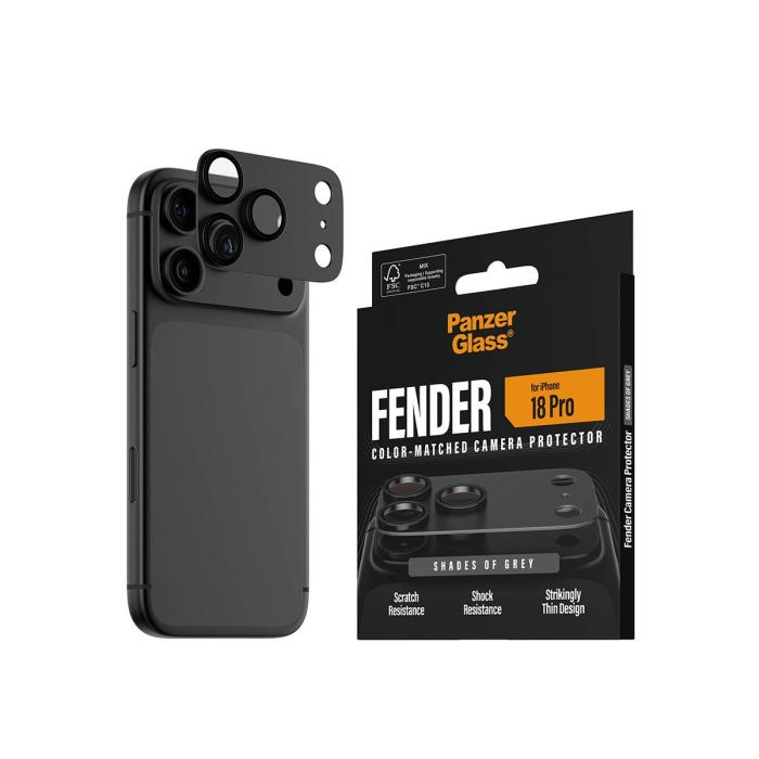 PanzerGlass ® Fender Camera Lens Protector Shades of Grey iPhone 18 Pro — image 6 of 12