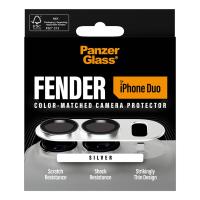 PanzerGlass Fender Camera Lens Protector Silver iPhone Duo, view image 3 of 12