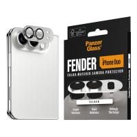 PanzerGlass Fender Camera Lens Protector Silver iPhone Duo, view image 6 of 12