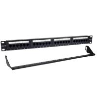 Phasak Panel de transferencia 19'' 24P Cat.6 UTP RJ45 DUAL +Organizer 1U - PU 2424, view image 2 of 10