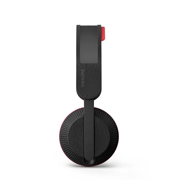 Philips 6000 series TAA6219BK/00 headphones/headset Wireless Head-band Calls/Music Bluetooth Black, Red — image 4 of 12