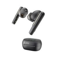 Poly Voyager Free 60+ UC Carbon Black Earbuds +BT700 USB-C Adapter +Touchscreen Charge Case