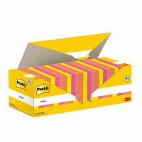Post-It 3M , Haftnotizen, mehrfarbig note paper Square Magenta, Orange, Pink, Yellow 100 sheets Self-adhesive