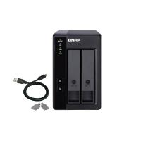 QNAP TR-002 storage drive enclosure HDD/SSD enclosure Black 2.5/3.5''