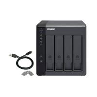 QNAP TR-004 storage drive enclosure HDD/SSD enclosure Black 2.5/3.5''
