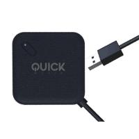 Quick Media QMH304PB interface hub USB 3.2 Gen 1 (3.1 Gen 1) Type-A 5000 Mbit/s Black