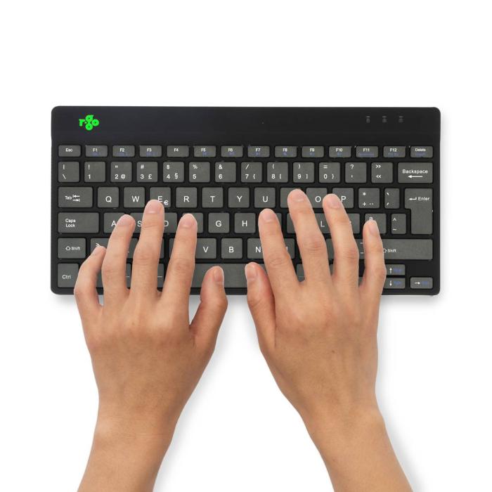 R-Go Tools Ergonomic keyboard R-Go Compact Break, compact keyboard with break software, QWERTY (PT), Bluetooth, black — image 4 of 28