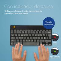 R-Go Tools Ergonomic keyboard R-Go Compact Break, compact keyboard with break software, QWERTY (PT), Bluetooth, black, view image 10 of 28