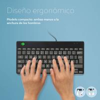 R-Go Tools Ergonomic keyboard R-Go Compact Break, compact keyboard with break software, QWERTY (PT), wired, black, view image 5 of 18