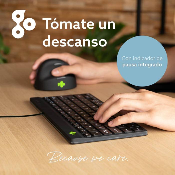R-Go Tools Ergonomic keyboard R-Go Compact Break, compact keyboard with break software, QWERTY (PT), wired, black — image 16 of 18