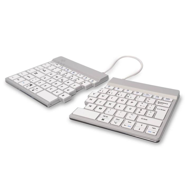 R-Go Tools Ergonomic keyboard R-Go Split Break with break software, ergonomic split keyboard, QWERTY (PT), Bluetooth, white — image 2 of 32