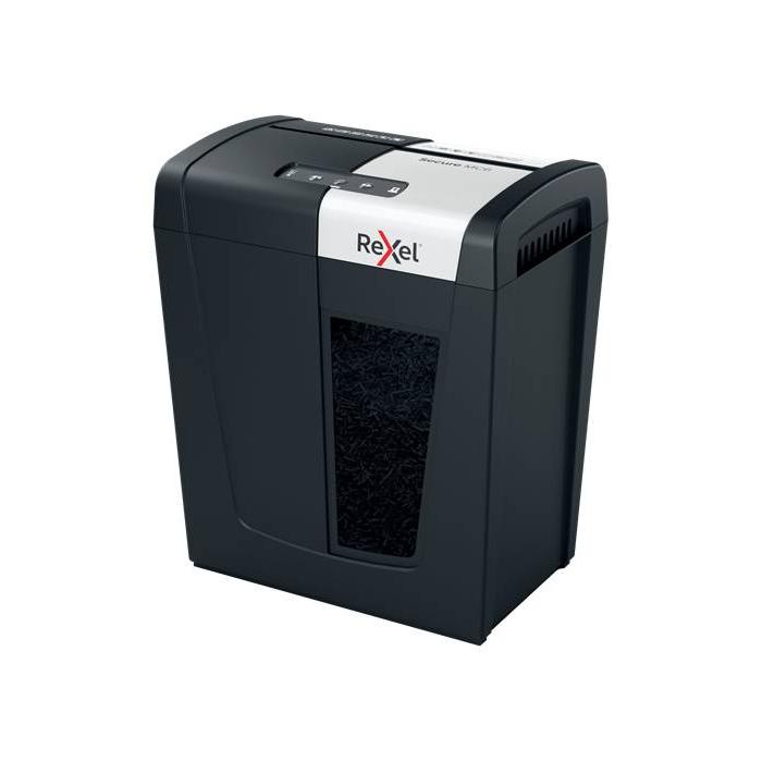 Rexel Secure MC6 paper shredder Micro-cut shredding 60 dB Black, Silver — image 4 of 7