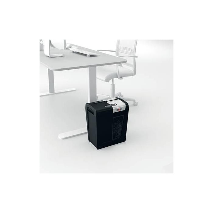 Rexel Secure MC6 paper shredder Micro-cut shredding 60 dB Black, Silver — image 3 of 7