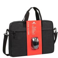 Rivacase 8038 + WIRELESS MOUSE 39.6 cm (15.6'') Briefcase Black