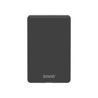 Savio AK-65 storage drive enclosure HDD/SSD enclosure Black 2.5''