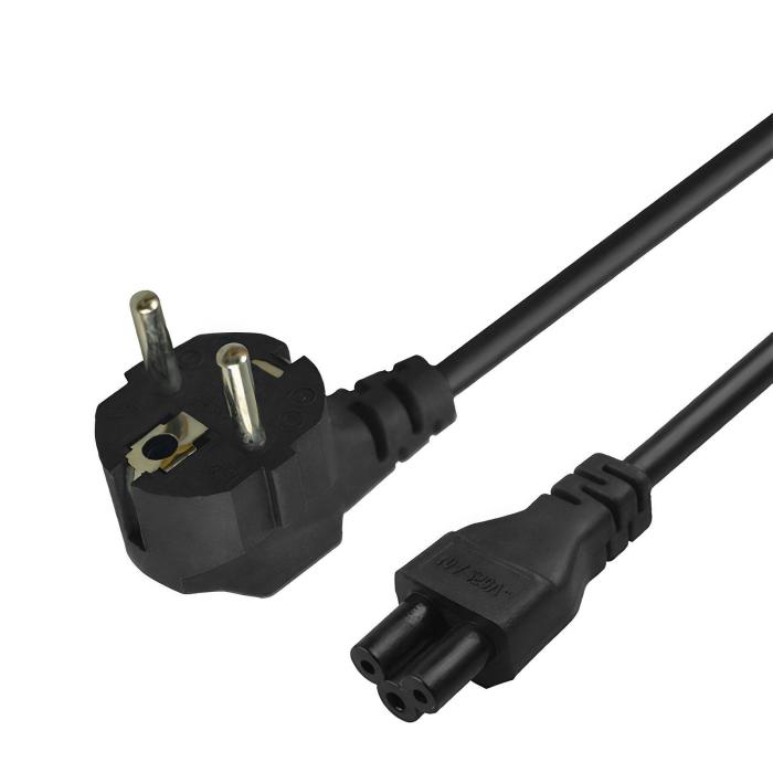Savio Strom IEC 60320 C5 CEE 7/7 Sort 3m Stromkabel Black C5 coupler Power plug type C — image 6 of 8