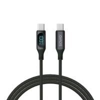 Savio USB-C - USB-C cable with display CL-174 1 m black USB cable USB 3.2 Gen 1 (3.1 Gen 1) USB C, view image 5 of 8