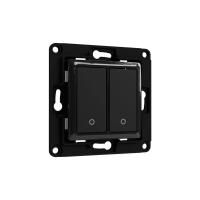 Shelly Wall Switch 2 light switch Black
