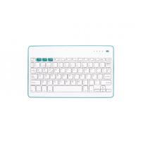 SilverHT 111936640199 mobile device keyboard Spanish Bluetooth Blue, White