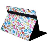 SilverHT 112000740199 tablet case 27.9 cm (11'') Folio Multicolour, White