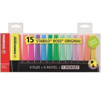 STABILO BOSS ORIGINAL marker 15 pc(s) Chisel tip Multicolour