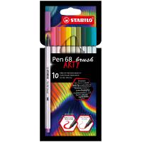 STABILO Pen 68 brush ARTY felt pen Assorted colours 10 pc(s)