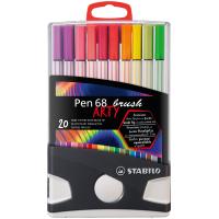 STABILO Pen 68 brush ARTY felt pen Assorted colours 20 pc(s)
