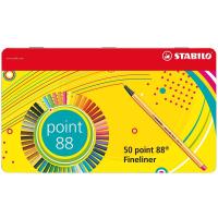 STABILO Point 88 fineliner Multicolour 50 pc(s)
