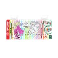 STABILO swing cool Deskset permanent marker Blue, Green, Orange, Pastel, Pink, Red, Yellow 18 pc(s)