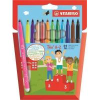 STABILO Trio A–Z felt pen Fine Multicolour 12 pc(s)