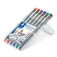 Staedtler Pigment Liner fineliner Fine Blue, Brown, Green, Orange, Red, Violet 6 pc(s)
